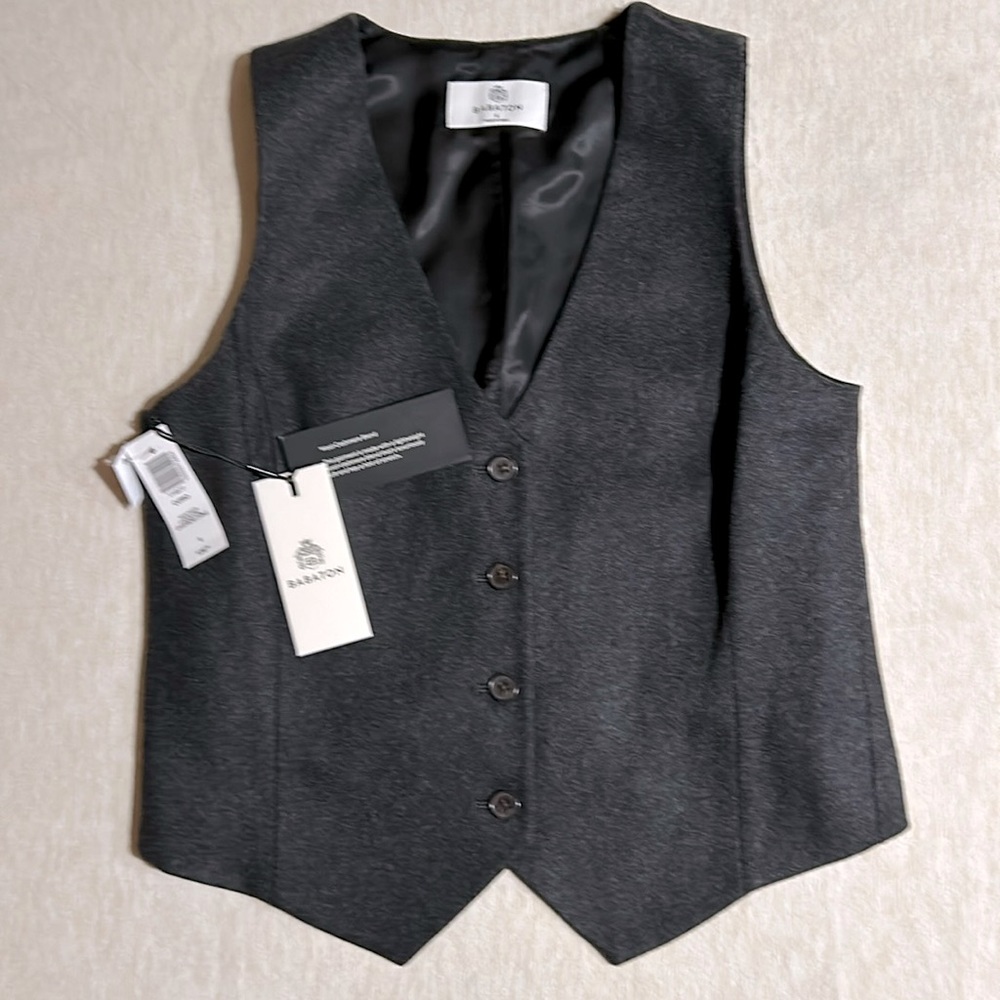 Aritzia Babaton heather charcoal CURIO vest sz6